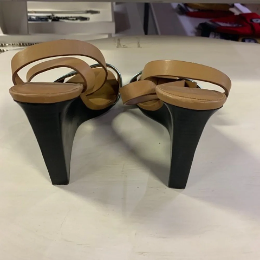 See by Chloe Leather Sandal Wedge, Size 10